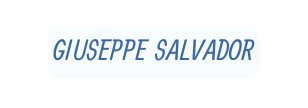 GIUSEPPE SALVADOR